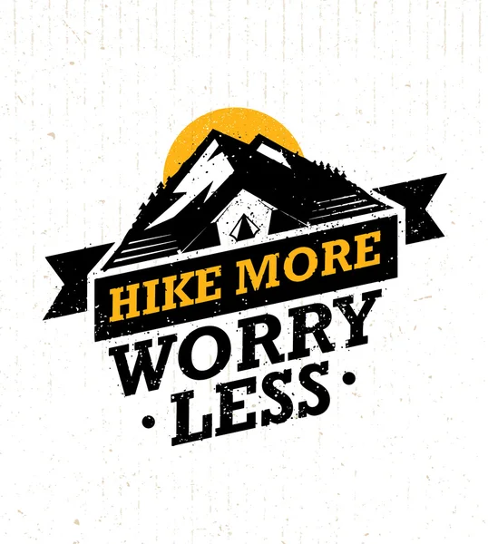 Mountain Hike Motivación creativa Cita . — Vector de stock
