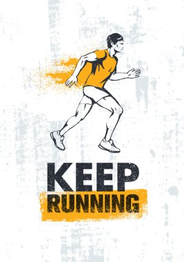 Almak koşma. Aktif spor motivasyon 