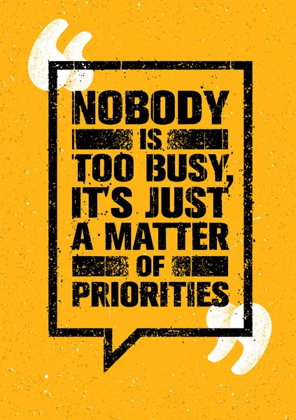 Personne n'est trop occupé. — Image vectorielle