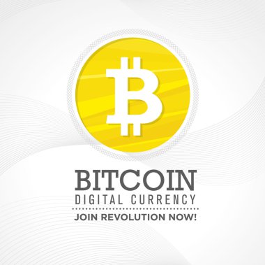Bitcoin dijital para tasarım öğesi