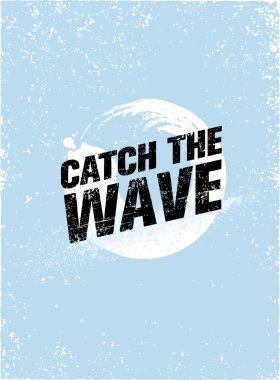 Sörf motivasyon afiş kavramı