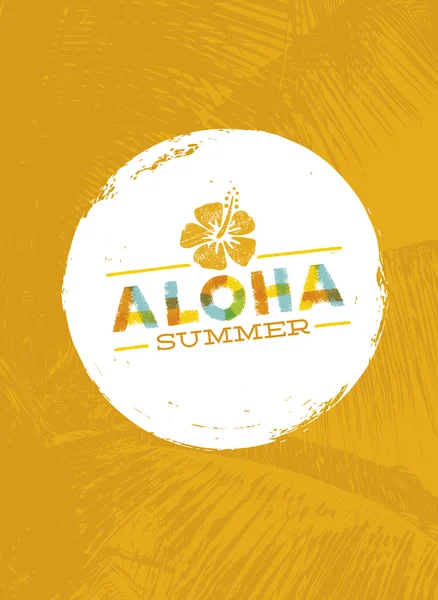 Aloha Hawaii Creatief Ontwerp Element — Stockvector