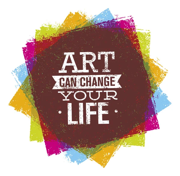 Мистецтво може змінити ваше життя — стоковий вектор
