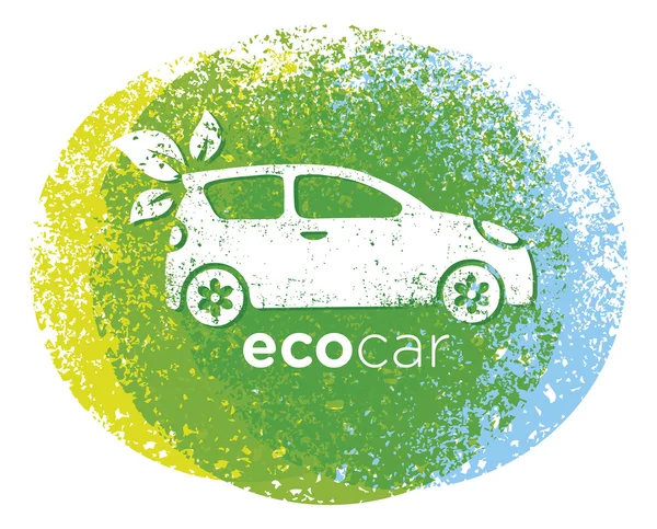 Concept de voiture écologique — Image vectorielle