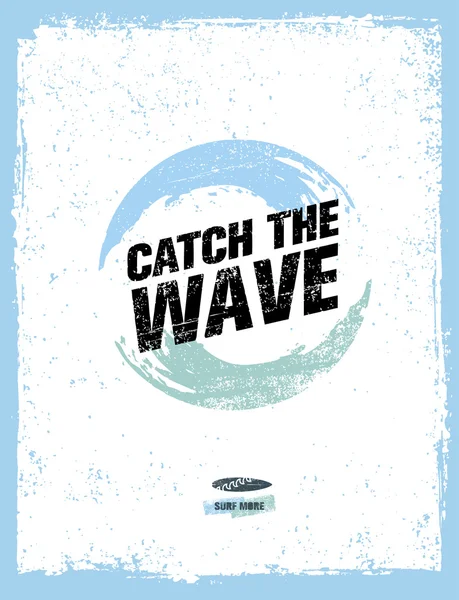Concept de bannière de motivation de surf — Image vectorielle