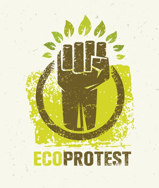 Eco Protest Creative — Stock vektor