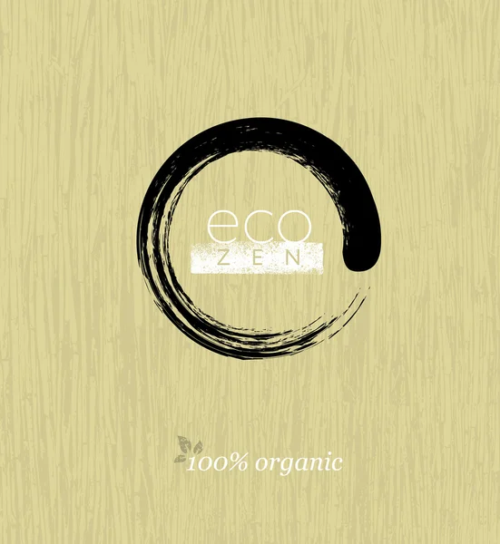Eco μπάντα Zen Circle φόντο — Διανυσματικό Αρχείο