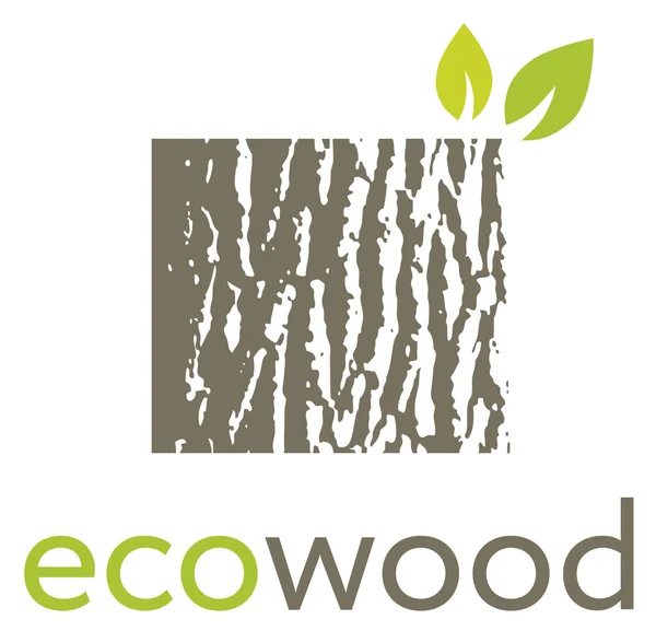 Eco Wood Oak Bark textur — Stock vektor