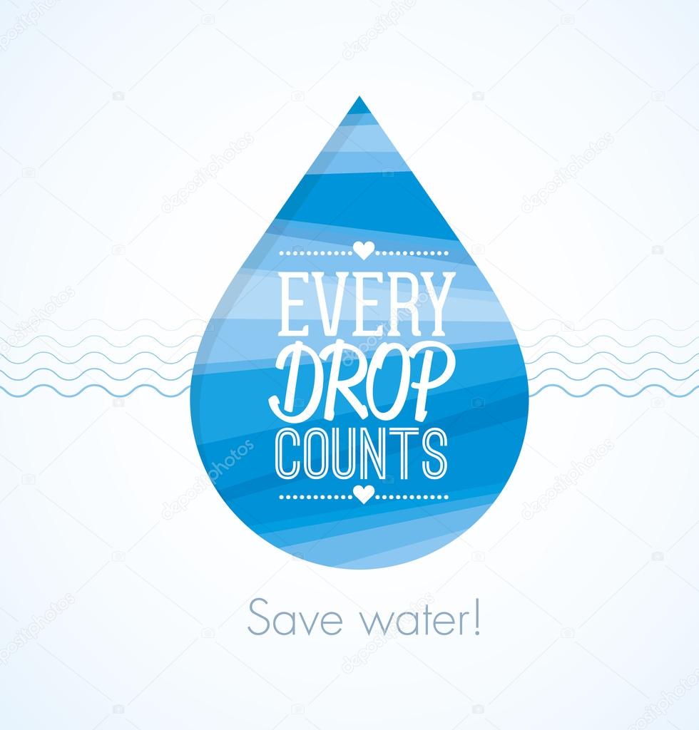 save water concept