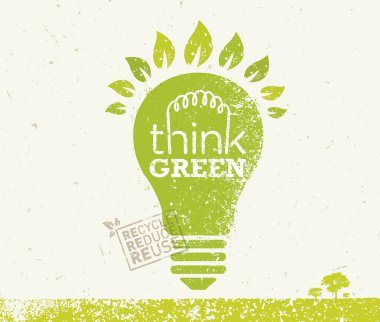 Yeşil Eco Poster düşünüyorum