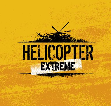 Helicopter Extreme Ride Creative Banner clipart