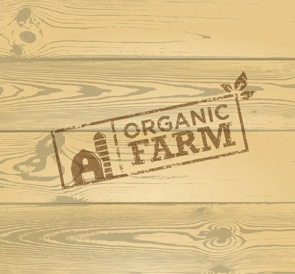 Креативная марка органической фермы — стоковый вектор