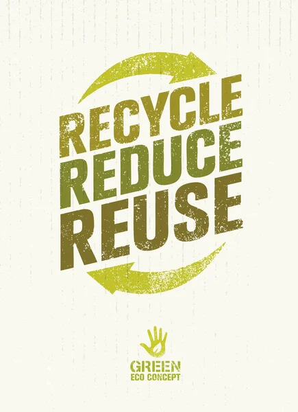 Recycle Reduce Reuse Concept — Stock Vector