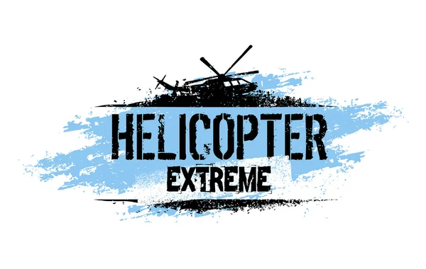 Helikopter Extreme Ride creatieve Banner — Stockvector