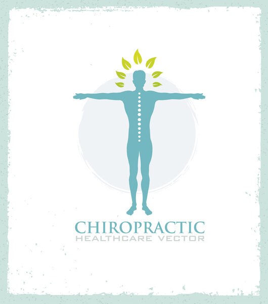 Силуэт человека на органическом фоне
