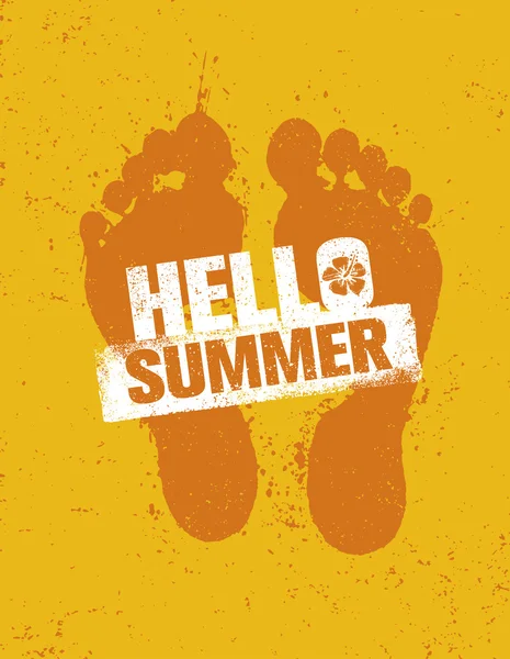 Hello Summer Banner — Stock Vector
