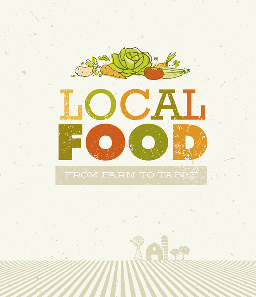 Local Food From Farm Concept