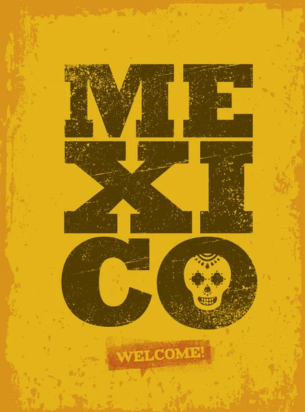 Mexikó kreatív poszter — Stock Vector