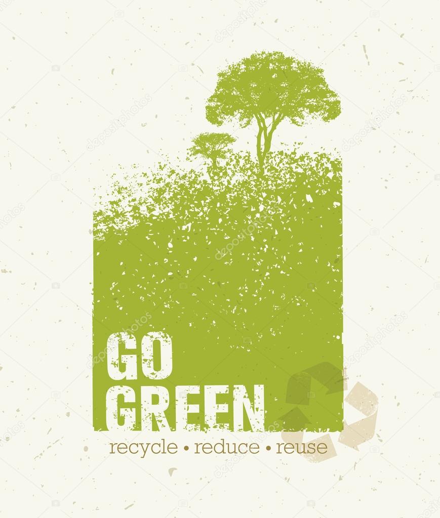 Go Green Eco Concept