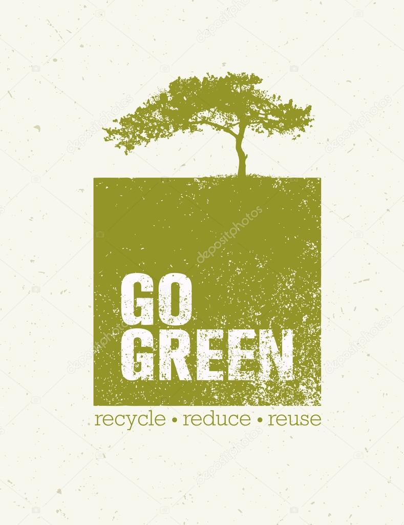 Go Green Creative Poster