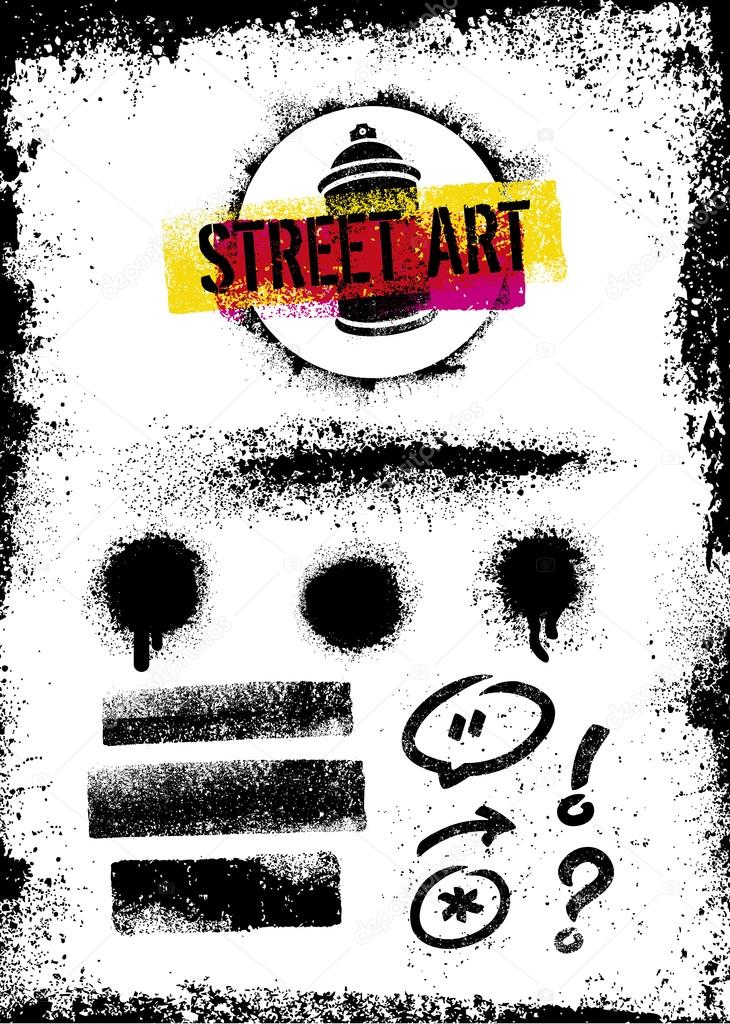 Street Art Graffiti Set