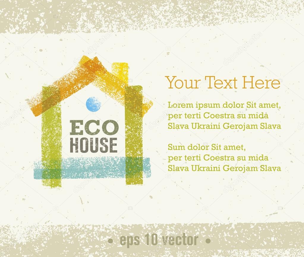 Eco House Creative Background