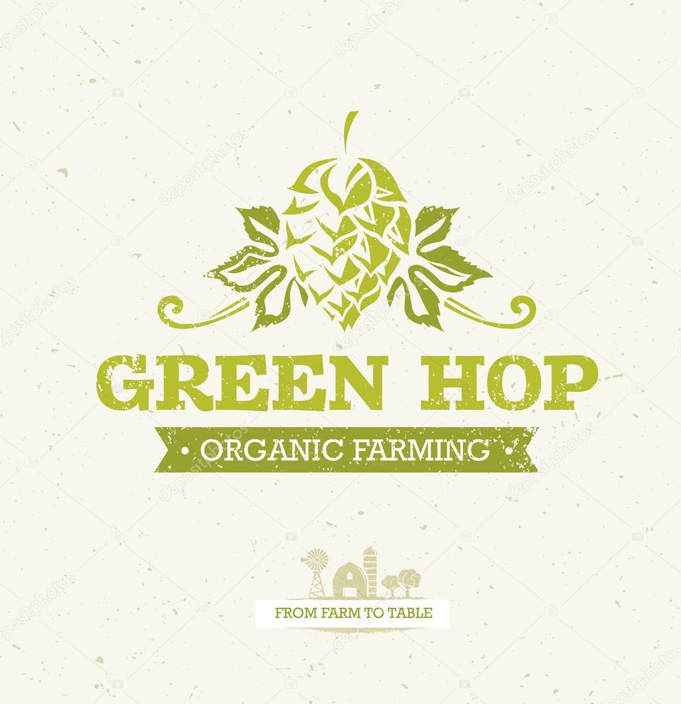 Green Hop Organic Farming Background