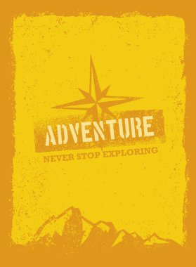 Açık dağ macera afiş