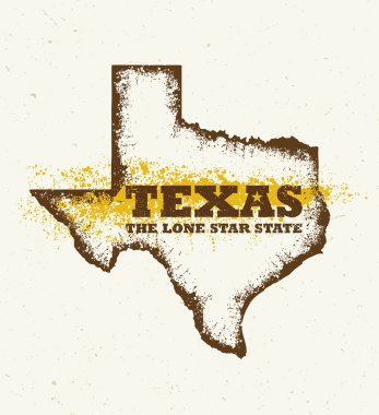 Texas The Lone Star USA State clipart