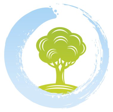 Eco ağaçları Zen daire içine