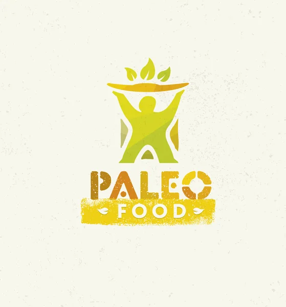 Paléo Food Clean Eating Concept — Image vectorielle