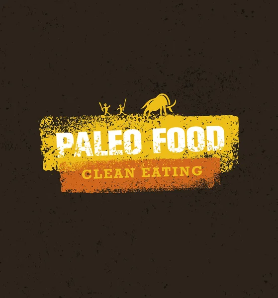 Alimentos paleo limpio comer concepto — Vector de stock