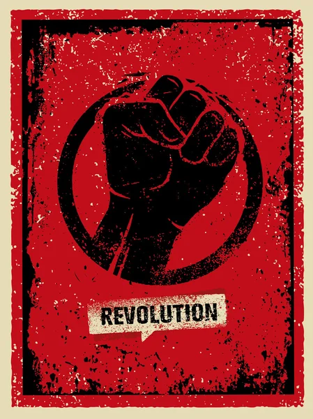 Révolution signe de main — Image vectorielle