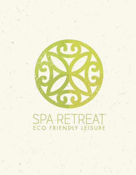 Spa Retreat Background — Stock Vector