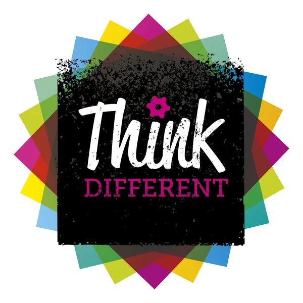 Think different creative design element — Stock Vector