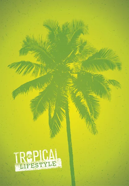 Fiesta en la playa de verano de estilo de vida tropical — Vector de stock