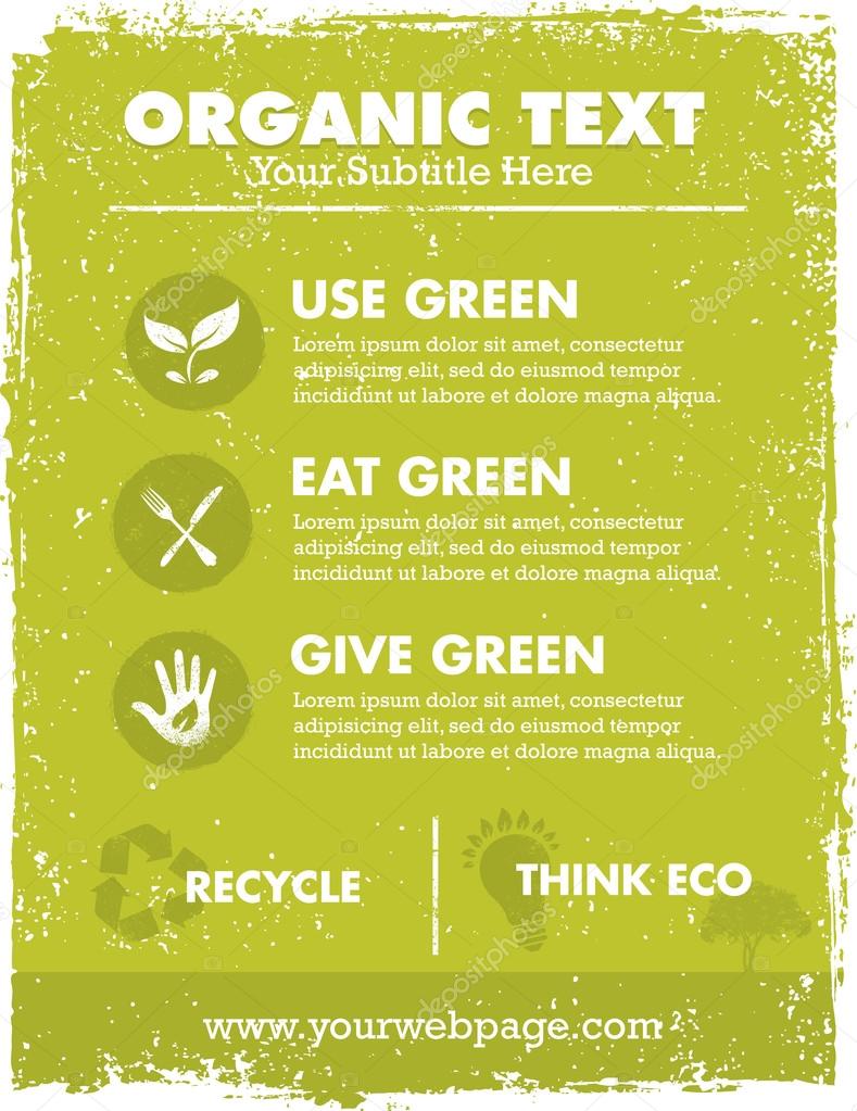 Organic Eco Green Banner