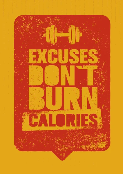 Excusez-moi de ne pas brûler de calories — Image vectorielle