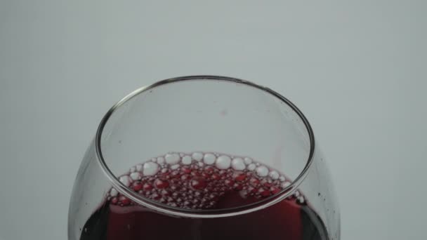 Verser Vin Rouge Dans Verre Vin Close — Video