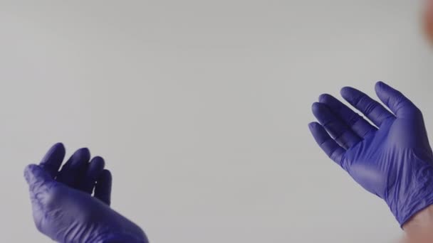 Médico Gestos Com Mãos Linguagem Corporal Explicado Com Mãos Hospital — Vídeo de Stock
