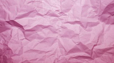 Buruşuk pembe kağıt, metin arkaplanı, kağıttan geometrik arkaplan