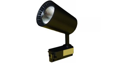 İç aydınlatma. Leke lambası beyaz arkaplanda izole edilmiş, LED lambası kopya alanı, spot ışığı.