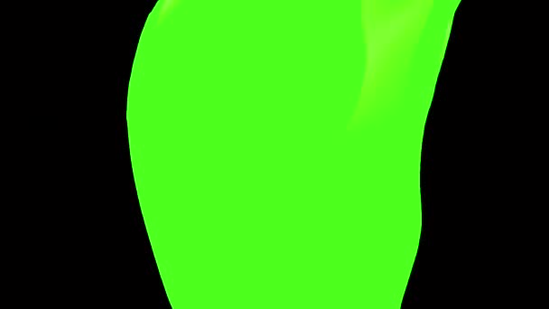 Аква Колоритна Зелена Абстракція Тематичні Рідкі Фарби Футуристична Рідина Органічним — стокове відео