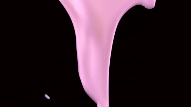 Fundo Aqua Colorido Tons Pastel Rosa Salpicos Abstratos Fluxo Tintas — Vídeo de Stock