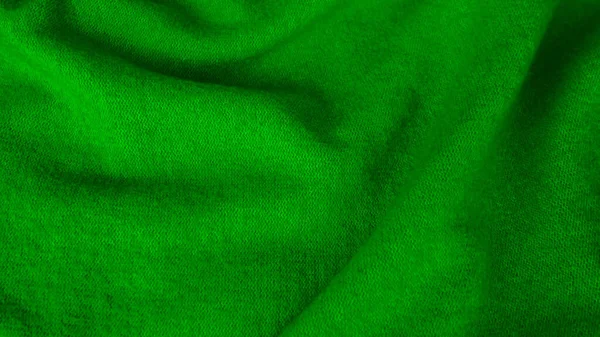 Tissu Froissé Vert Texture Tissu Tissu Fond Soie Verte — Photo