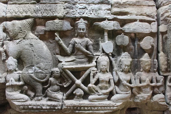 Pared en ruinas en Camboya —  Fotos de Stock