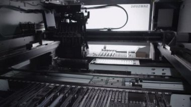 Otomatik makine devreleri imalat yakın çekim.