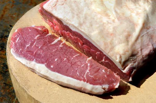 Cortar a carne fresca Angus — Fotografia de Stock