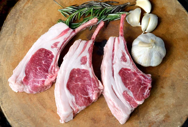 Costolette di agnello premium cottura bistecca — Foto Stock