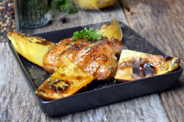 Chicken grill  pepper steak — Stock Photo, Image